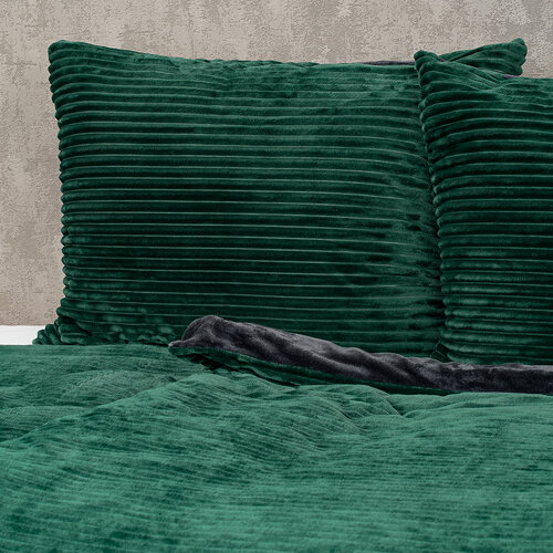 4Home Stripe mikroflanel ágyneműhuzat zöld, 140 x 200 cm, 70 x 90 cm