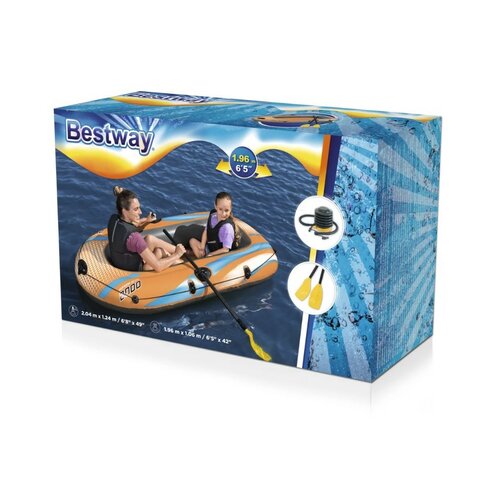 Bestway Schlauchboot Kondor Elite 2000 Set, 196 x 106 cm
