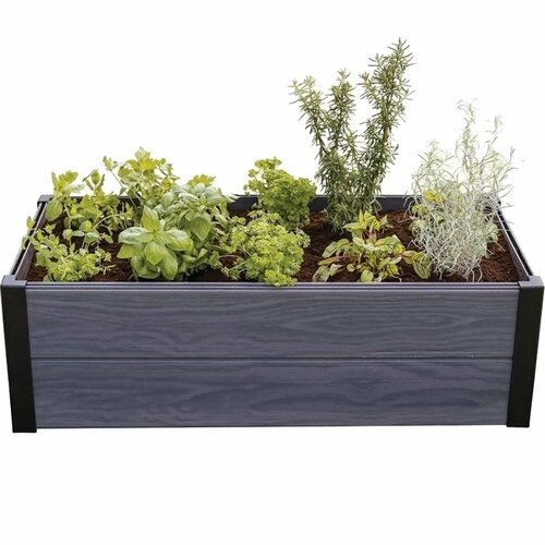 Strat înălțat Keter gri, 106 x 32 x 50 cmgri,