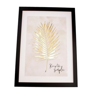 Slika na platnu Gold leaf, 40 x 50 cm