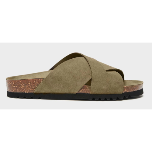 Scholl Papuče Vivian, khaki, veľkosť 40