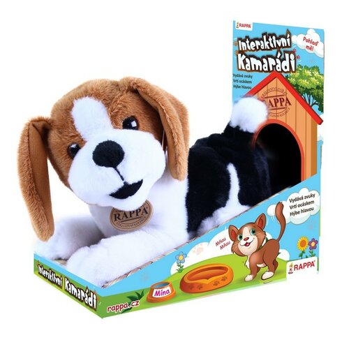 Câine de pluș Rappa Bobby, jucărie interactivă