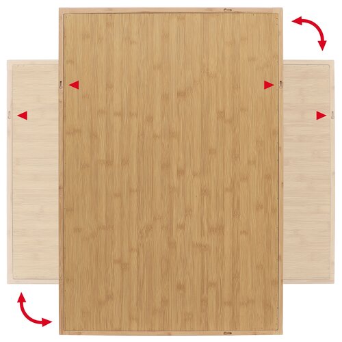 Lustro ścienne B044 NAT, bambus