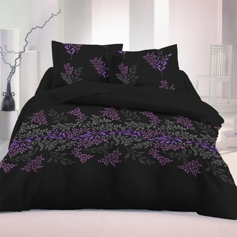 Kvalitex Saténové obliečky Victoria čierna Luxury Collection, 220 x 200 cm, 2 ks 70 x 90 cm