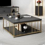 Couchtisch Zenn Anthracite and Gold