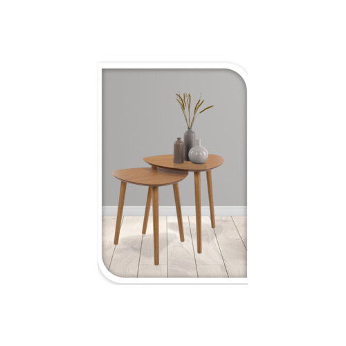 Set de măsuțe de conferință, pin, 2 buc.