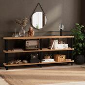 Regál Zen Black and Atlantic Pine