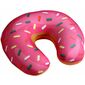 Cestovní polštářek Donut růžová, 30 x 30 cm
