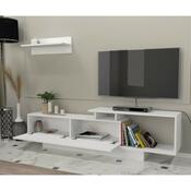 Asos White TV-szekrény polccal