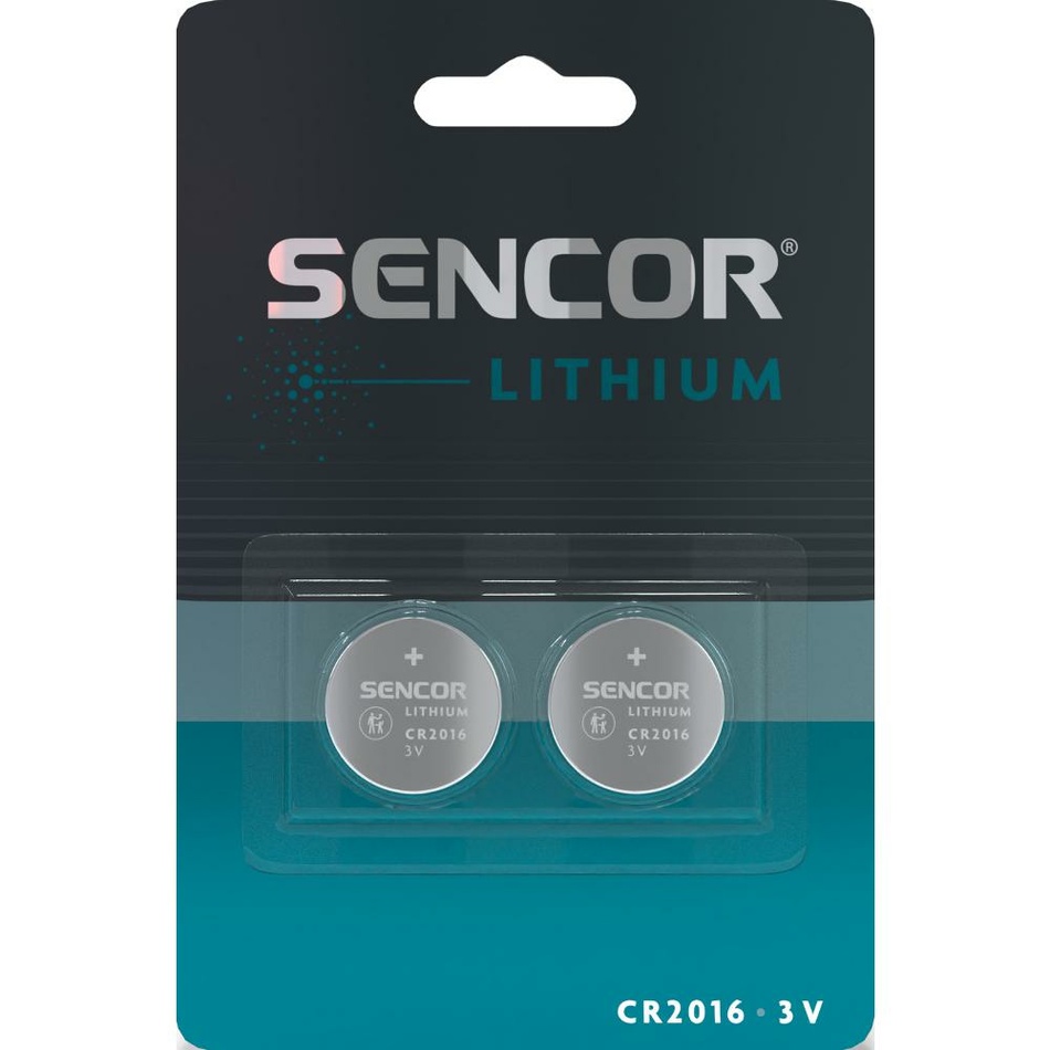 Sencor SBA CR2016 lítiová batéria 3 V, 2 ks