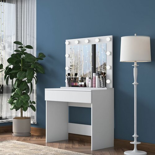 Stolik kosmetyczny Aria White