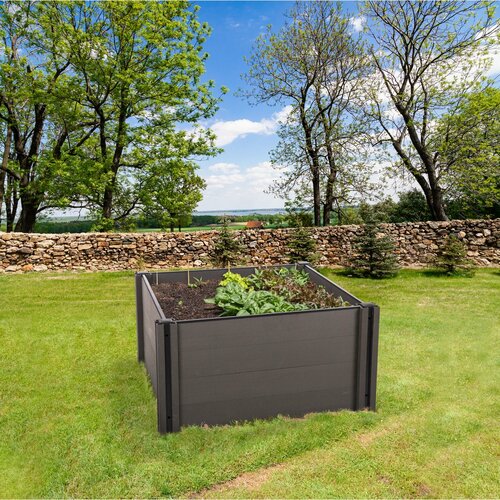 Paturi de flori ridicate G21 Crop 183 x 183 x 54,WPC, Eben