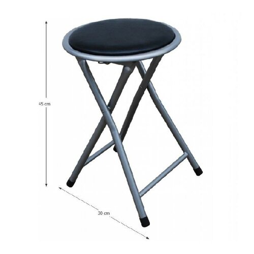 Klapphocker Irma, schwarz