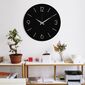 Ceas de perete Trevwela, Black , 48 x 48 cm