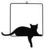 Fém fali dekoráció Fekvő macska, 33 x 28 x 0,5 cm