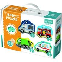 Trefl Puzzle Baby Dopravní prostředky, 4 ks