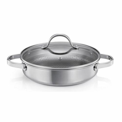 Tescoma SteelCRAFT mély serpenyő fedővel átmérő 28 cm, 2 fogantyúval, 28 cm