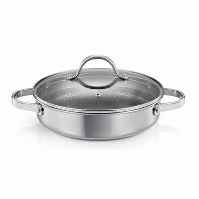 Tescoma SteelCRAFT mély serpenyő fedővel átmérő 28 cm, 2 fogantyúval