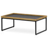 Couchtisch mit dekorativer Kante, 100 x 60 x 39 cm