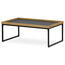 Couchtisch mit dekorativer Kante, 100 x 60 x 39 cm
