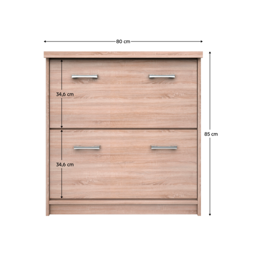 Dulap pentru pantofi TOPTY 2K tip 25, stejarSonoma