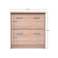 Dulap pentru pantofi TOPTY 2K tip 25, stejarSonoma
