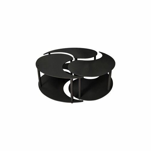 Set de măsuțe de cafea Yin Yang Black, 3 buc.