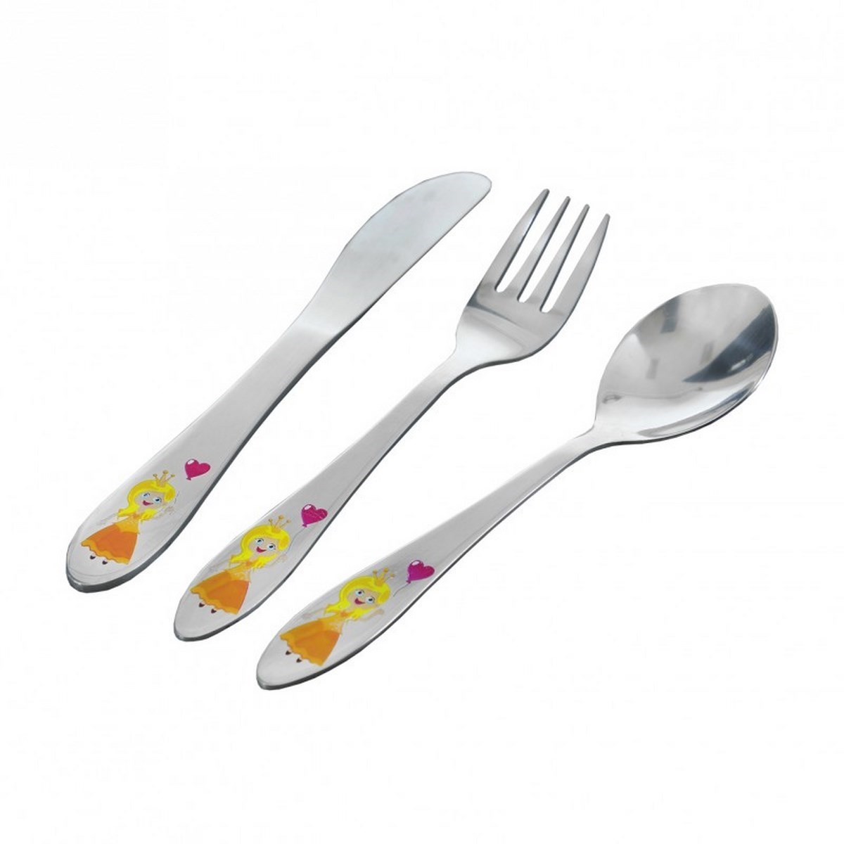 Orion Nerezová sada detských príborov princezné 3 ks