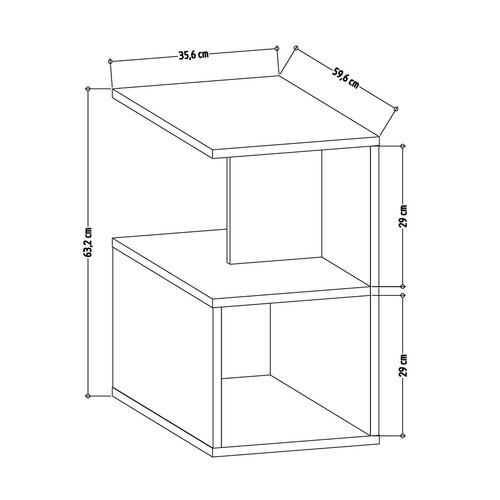 Odkládací stolek Larmon Oak