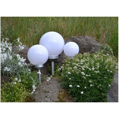 Sharks Solar LED kerti világítás gömb, átmérő 25cm