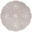 Vánoční ubrus Hvězdičky šedá, pr. 35 cm