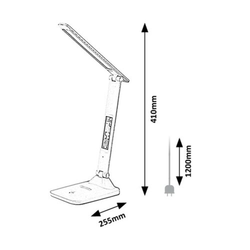 Lampă de masă cu LED Rabalux 74015 Deshal, 5 W, alb