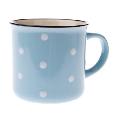 Keramikbecher Punkt 470 ml, Blau