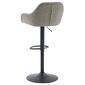 Scaun de bar din piele ecologică B-716 GREY3, gri