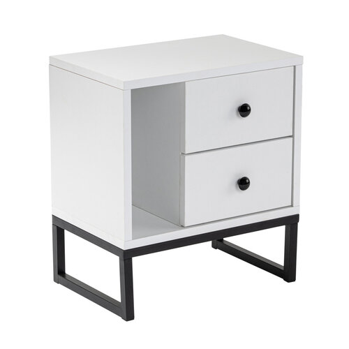 Nachttisch Glimmer White