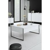 Măsuță de cafea Luxe White and Silver