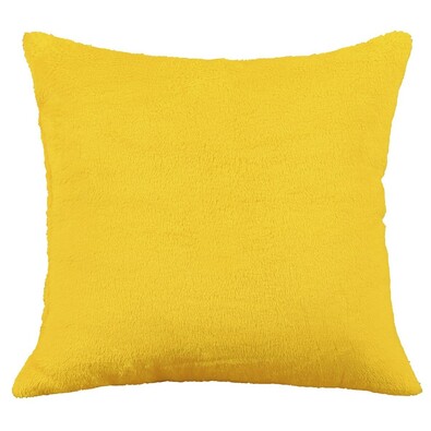 Poduszka- jasiek Korall mikro, żółta, 38 x 38 cm