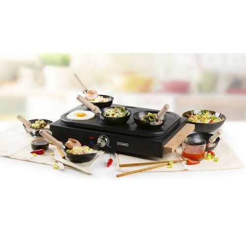 DOMO DO8719W elektrická fritéza a WOK, 2v1