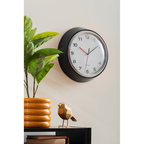Karlsson 6006BK dizajnové nástenné hodiny čierna, pr. 34 cm