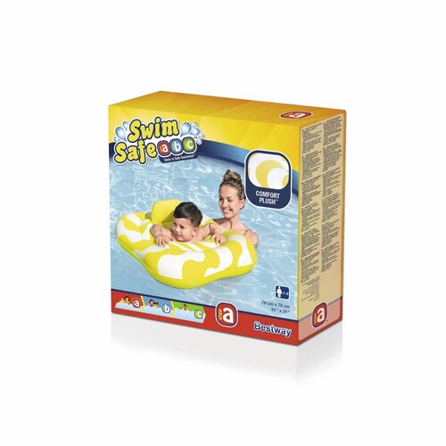 Bestway 32298 Nafukovací baby sedací kruh s opierkou, 79 x 79 cm