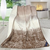 Vlnená deka Austrálske merino prírodná, 155 x 200 cm