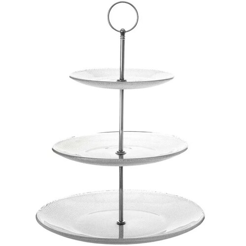 Orion Szklana patera na ciasteczka Ema, 3 poziomy