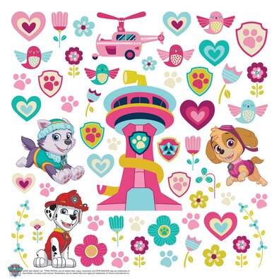 Samolepilna dekoracija Paw Patrol Be Happy, 30 x30 cm