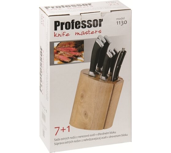 Professor nože 1130 v drevenom bloku 7 + 1