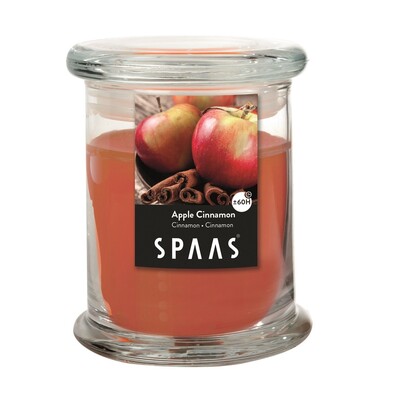 SPAAS Vonná sviečka v skle Apple Cinnamon, 11 cm