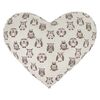 Pernă model bufniță format inimă, 42 x 48 cm