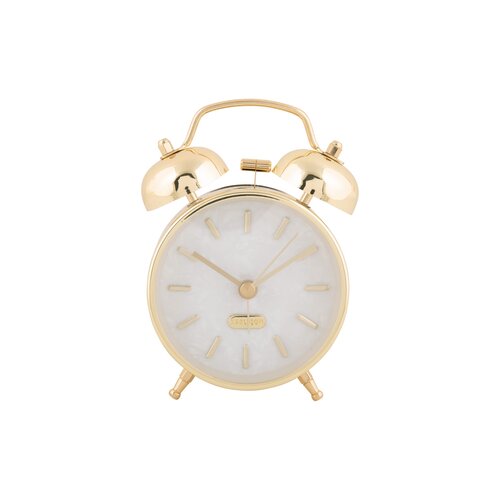 Karlsson 6009GD ceas cu alarmă de design auriu,diametru 12 cm