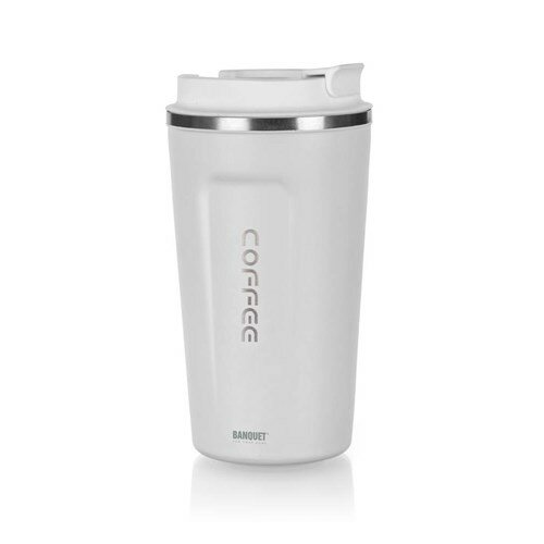 Banquet termohrnek potovalni ARTY 450 ml, bela