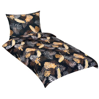 Bombažna posteljnina Monstera, 140 x 220 cm, 70 x90 cm