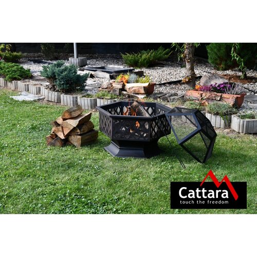 Cattara 13008 Ognjišče s pokrovom Šestkotnik, 60,5x 7 0 x 62,5 cm